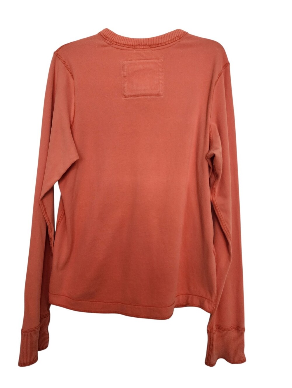 Abercrombie & Fitch Orange Cotton Long Sleeve Sweat Shirt SZ Large - Picture 2 of 8